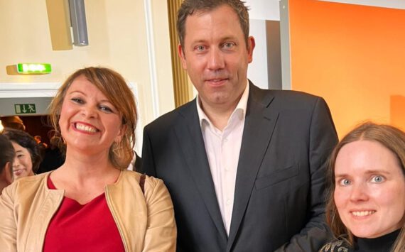 Von links: Kamila Schöll-Mazurek, Lars Klingbeil, Anna Hartmann